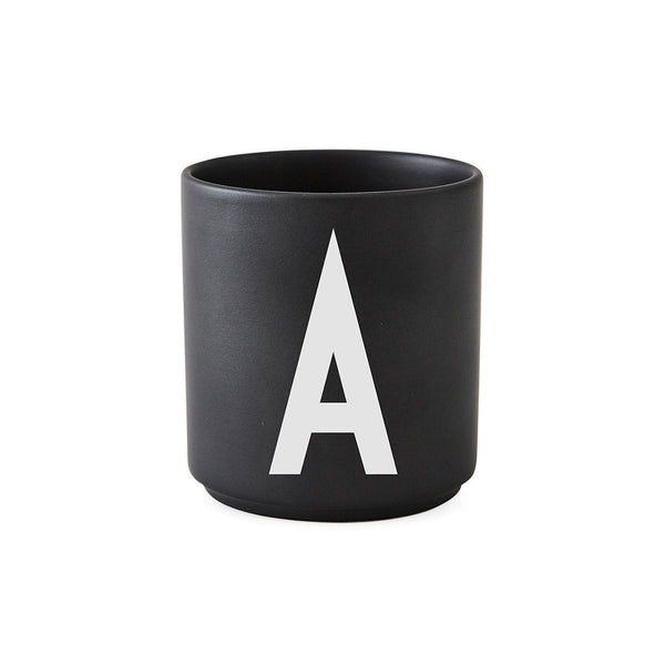 Personal Porcelain Cup A-Z (Black)