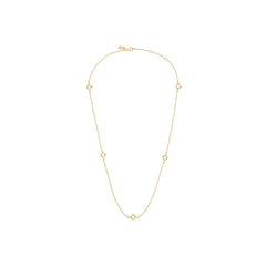 Ruth Anchor charm lock necklace, gold plated