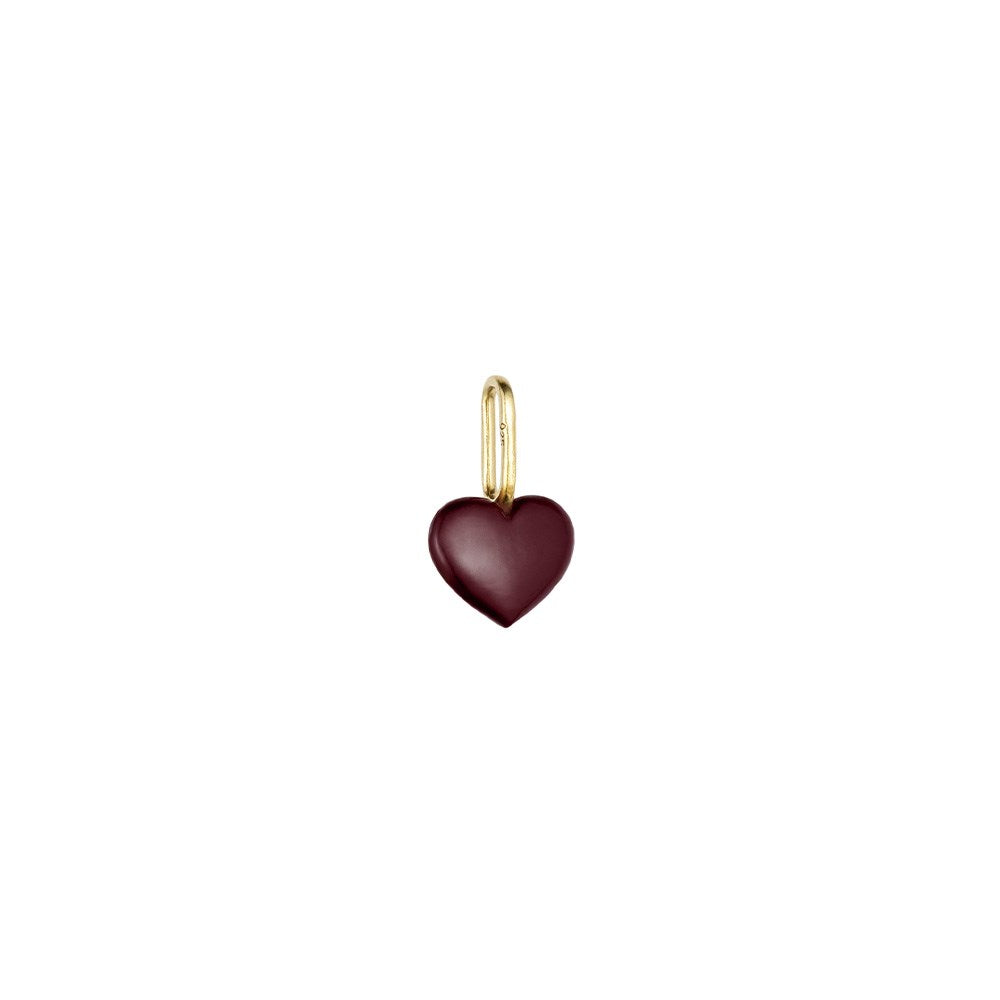 Close to my Heart. Enamel charm, gold plated