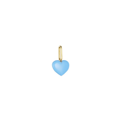 Close to my Heart. Enamel charm, gold plated