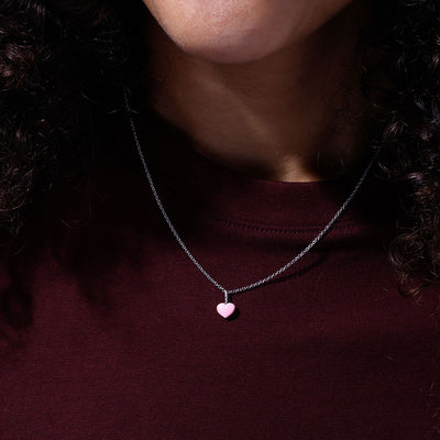 Close to my Heart. Enamel charm, silver