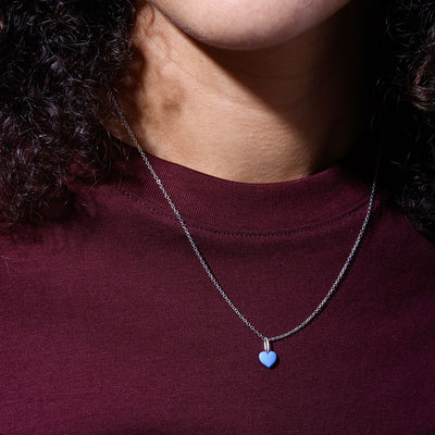 Close to my Heart. Enamel charm, silver