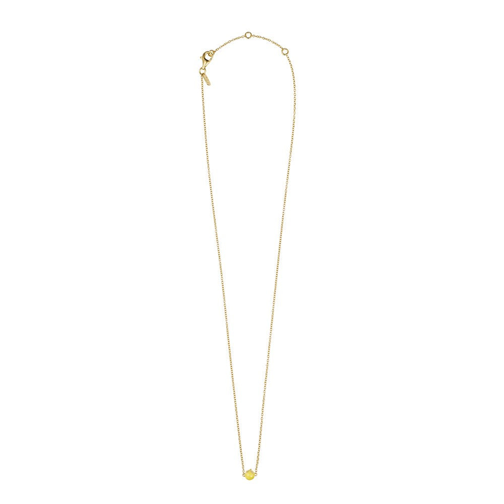 When life gives you lemons. Necklace, gold plated