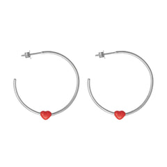 Little Big Love Hoops (set of 2 pcs) - Silver
