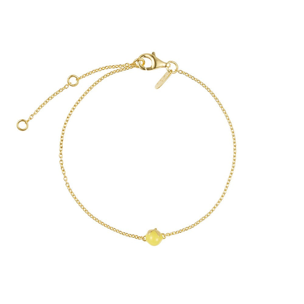 When life gives you lemons. Bracelet, gold plated