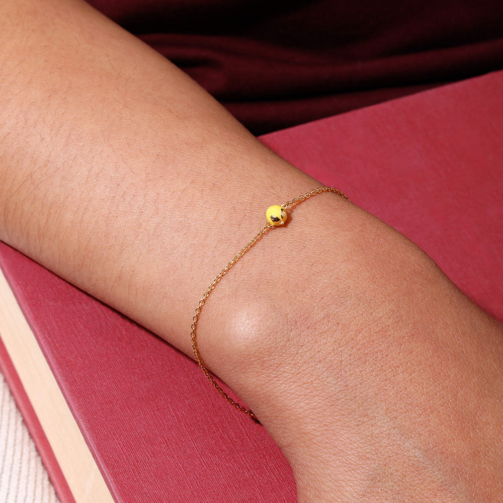 When life gives you lemons. Bracelet, gold plated
