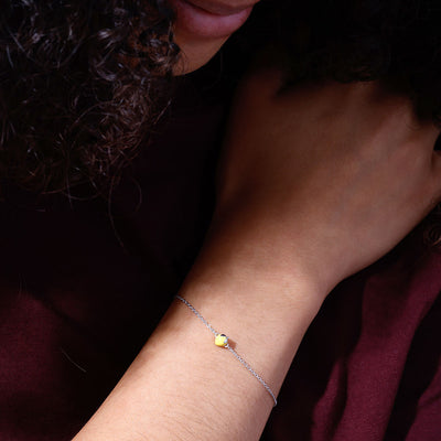When life gives you lemons. Bracelet, silver