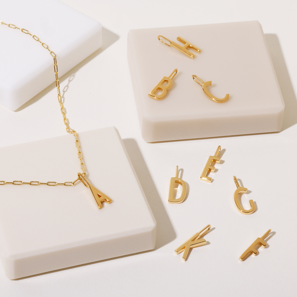 Archetype letter 10mm, A-Z (18k verguld)