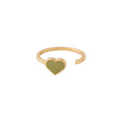 Hart Ring (18k verguld)