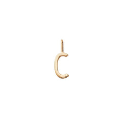 10mm Gold Letter Charm – Initial Necklace Pendant A–Z (18ct gold plated)
