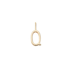 10mm Gold Letter Charm – Initial Necklace Pendant A–Z (18ct gold plated)
