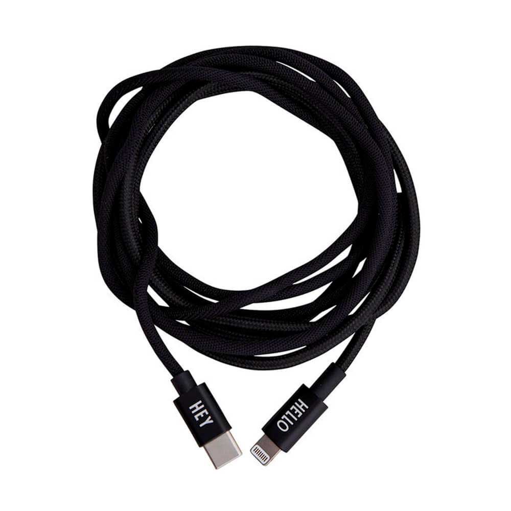 USB-C naar bliksemkabel, 1,85 m (zwart)