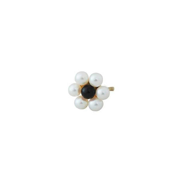 MyFlower Stud 7mm (18k verguld/Parel)