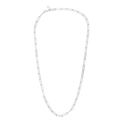 Chunky Square link chain large Silver-45cm