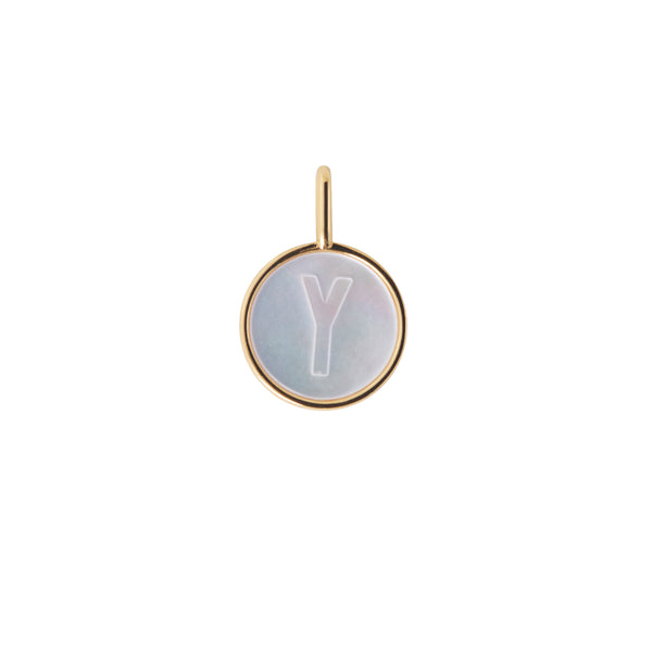 Pearl Letter Charm