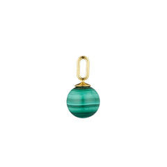 Stone Drop Charm 8mm (18k Gold-plated)