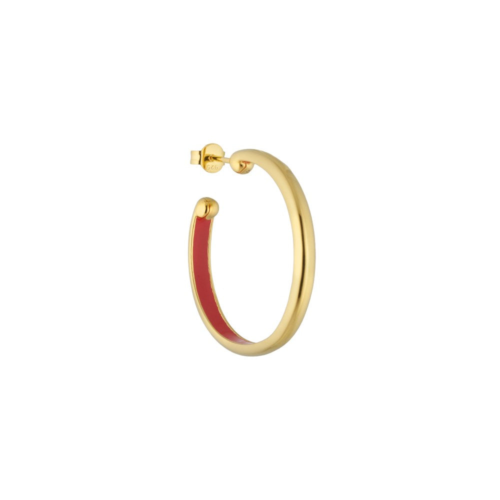 Rainbow Hoop 4mm Gold plated (1 pcs)