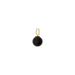 Stone Drop Charm 8mm (18k Gold-plated)