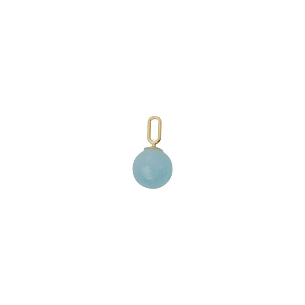 Stone Drop Charm 8mm (18k Gold-plated)